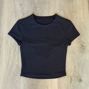 alo - softsculpt precision short sleeve - black